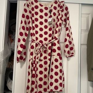 NWT Burberry Children’s Lenka Dress in Windsor Red 14y